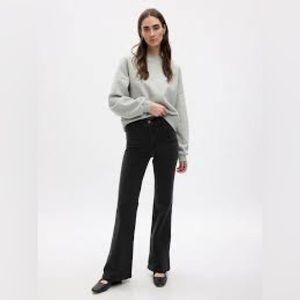 GAP Basic Black High Rise 70s Flare Jeans Women's 28 Regular NWT